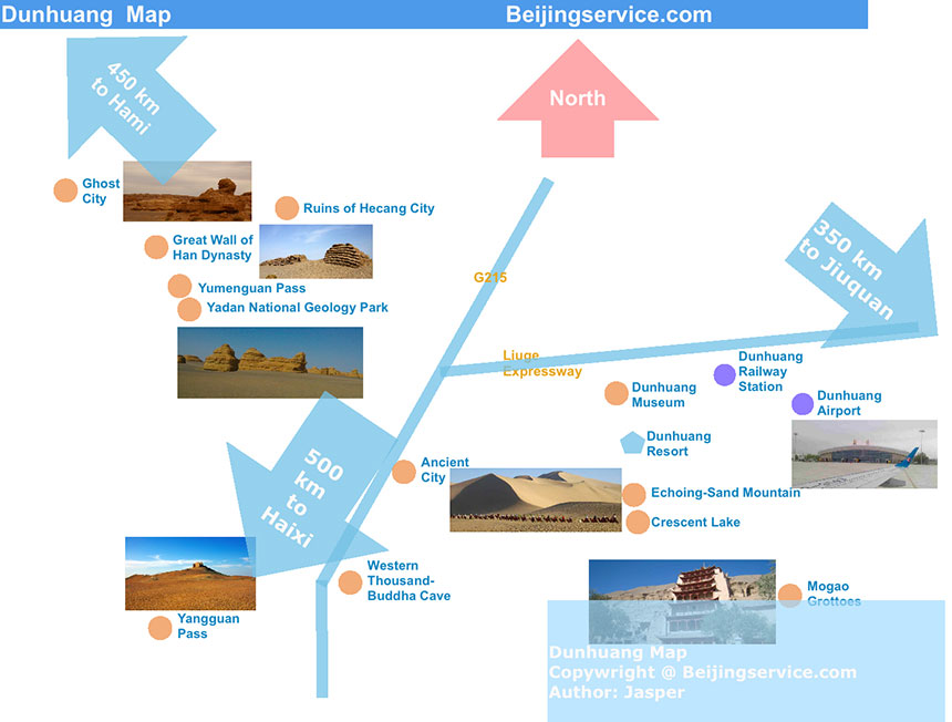 Dunhuang Tour Map