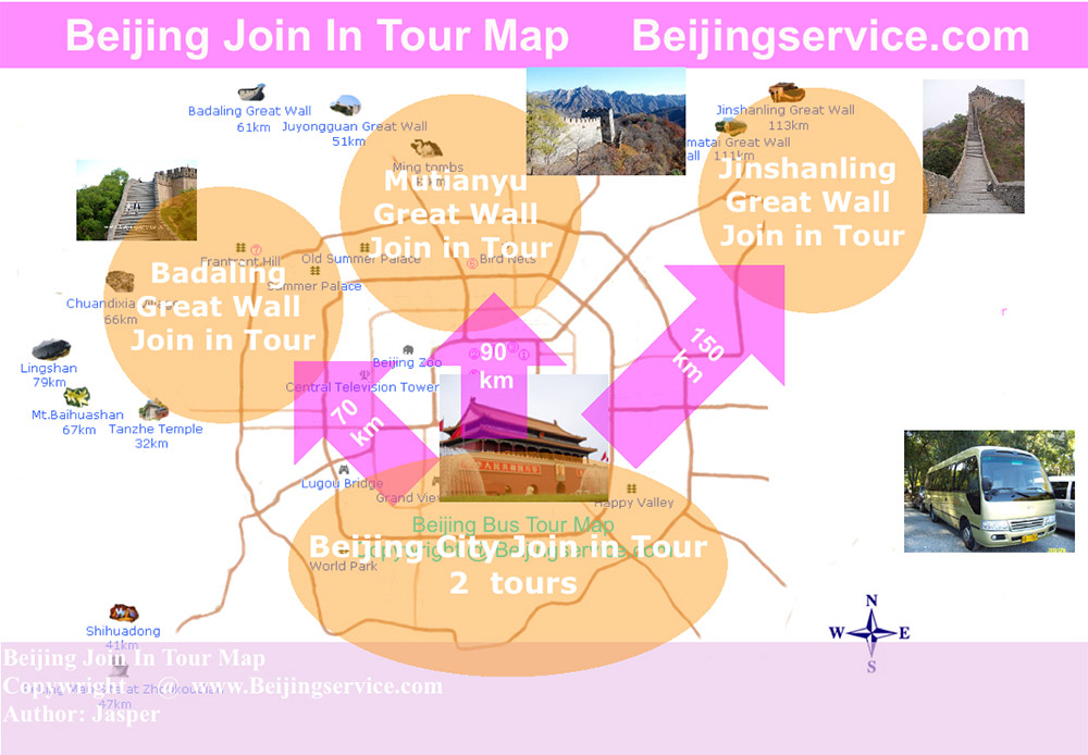 Beijing Join in Tour map