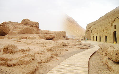 photo of Turpan One Day Private Tour of Ancient City of Gaochang Ancient Astana Tombs Flaming Mountains and Bezeklik Thousand Buddha Caves